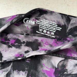 Zyia Active Purple and Black Leggings